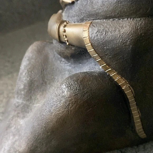 Vintage African mother and baby bronze statue figurine - Picture 17 of 17